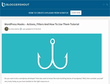 Tablet Screenshot of bloggershout.com